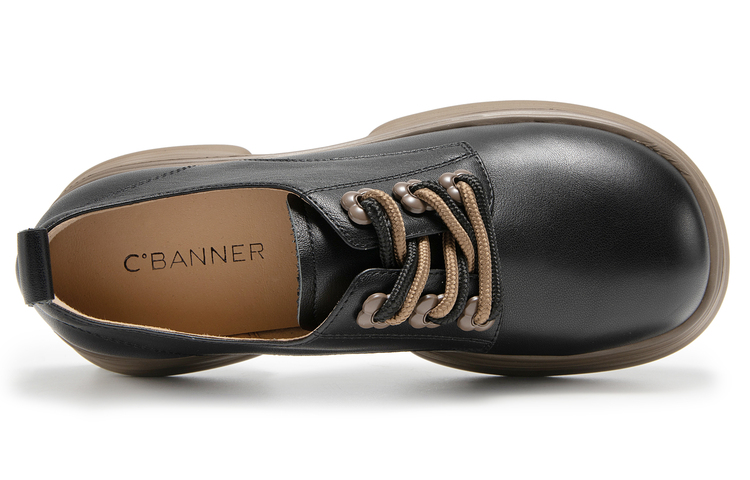 (W) C°BANNER Thick Sole Leather Round Toe 'Casual' 圖 9