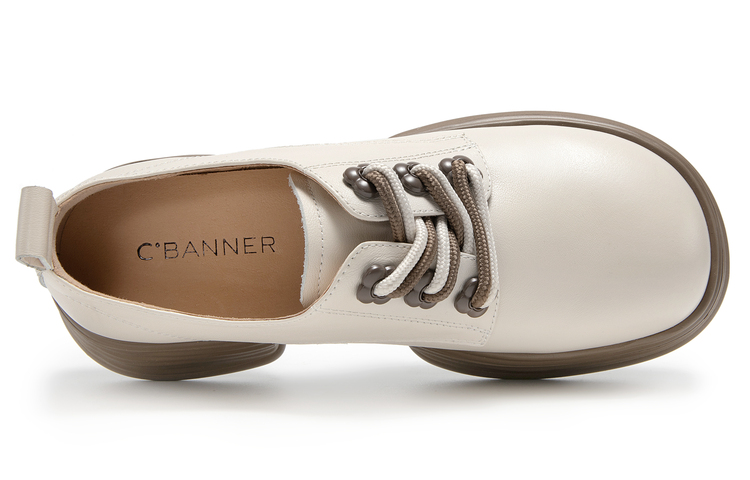 (W) C°BANNER Thick Sole Leather Round Toe 'Casual' 圖 10