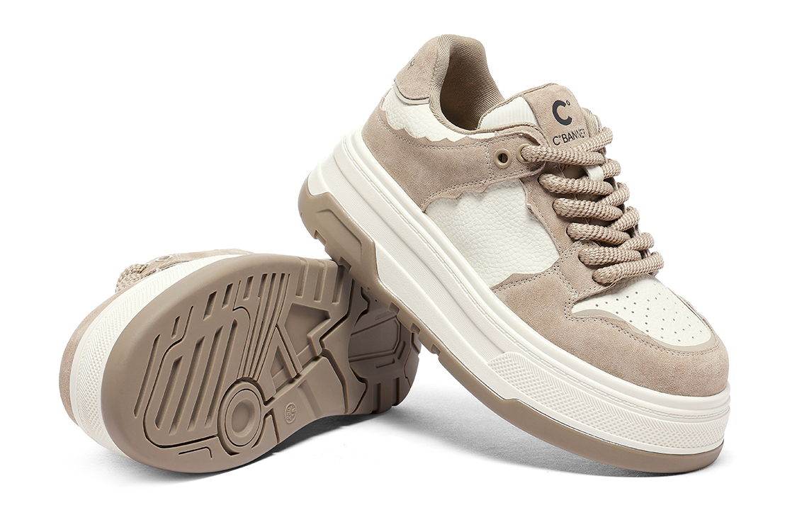 (W) C°BANNER Thick Sole Low Top 'Khaki CMFT' 圖 4