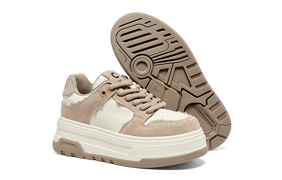 (W) C°BANNER Thick Sole Low Top 'Khaki CMFT' 圖 5