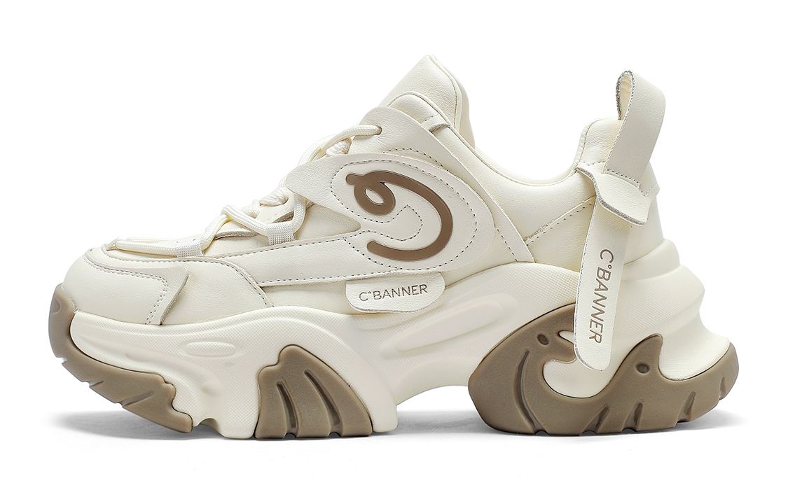 (W) C°BANNER Thick Sole Low Top 'Khaki Dad Shoes'