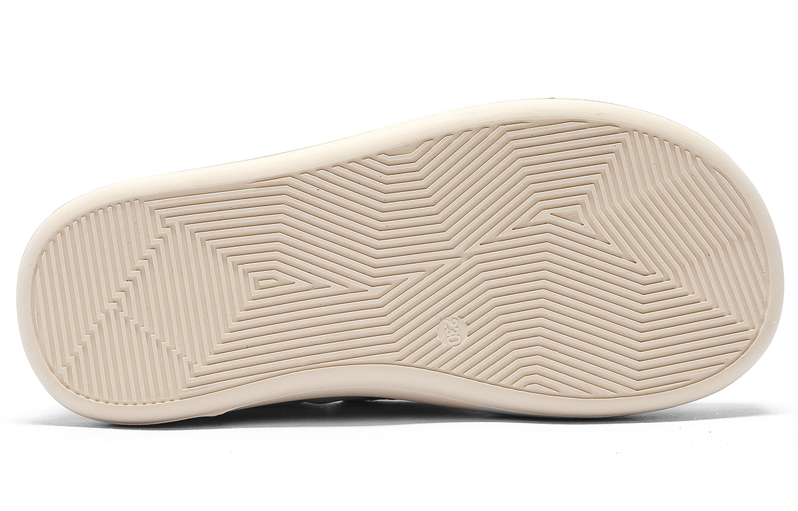 (W) C°BANNER Thick Sole Round Toe Velcro Low-Top Sneaker 'Beige' 圖 4