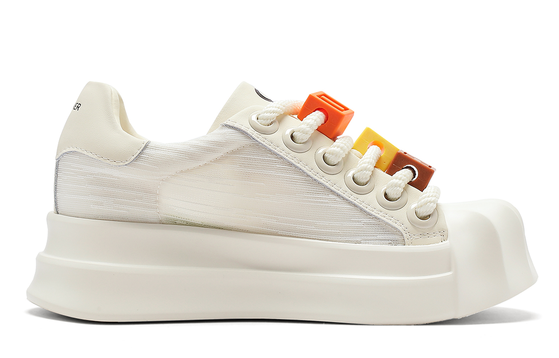 (W) C°BANNER Thick Sole Shell Toe CMFT Low Top Sneakers 'White' 圖 2