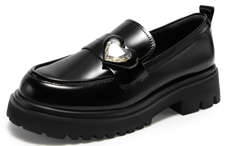 Lookbook (Women) C°BANNER Thick Sole Slip-On Loafers 'Black' A23436903