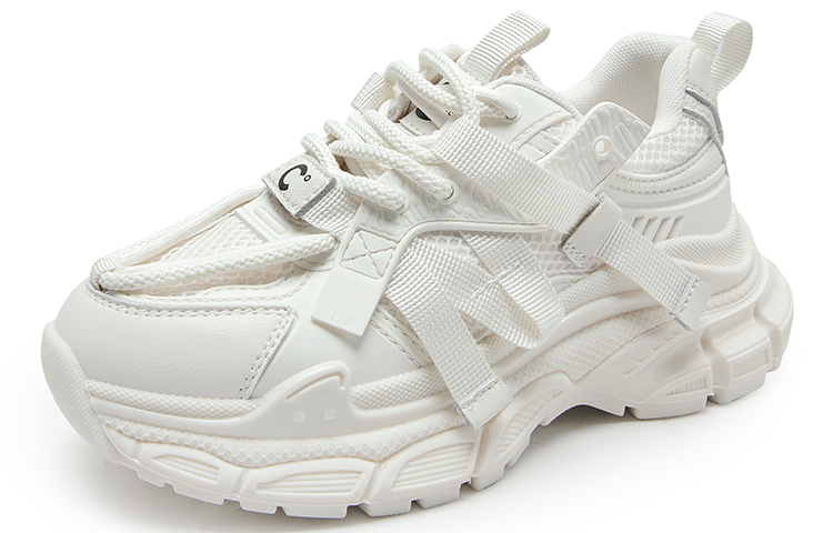 (W) C°BANNER Thick Sole Trendy Dad Shoes 'Synthetic Leather' 圖 3