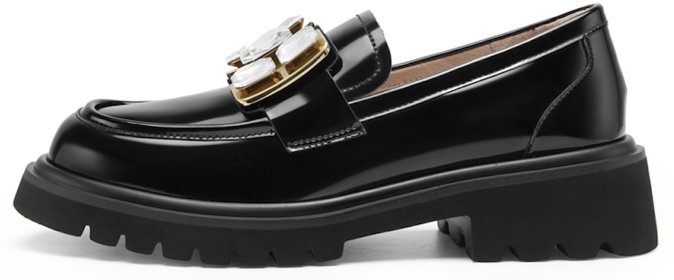 (W) C°BANNER Seribu Derajat Kulit 'Loafer Platform Hitam Kristal' A23115201B01 Buy (W) C°BANNER Seribu Derajat Kulit 'Loafer Platform Hitam Kristal' A23115201B01