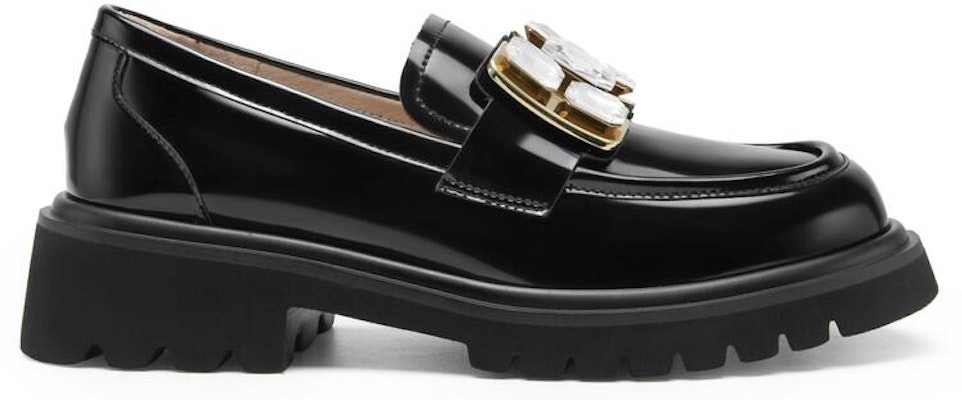 (W) C°BANNER Seribu Derajat Kulit 'Loafer Platform Hitam Kristal' A23115201B01 Order (W) C°BANNER Seribu Derajat Kulit 'Loafer Platform Hitam Kristal' A23115201B01