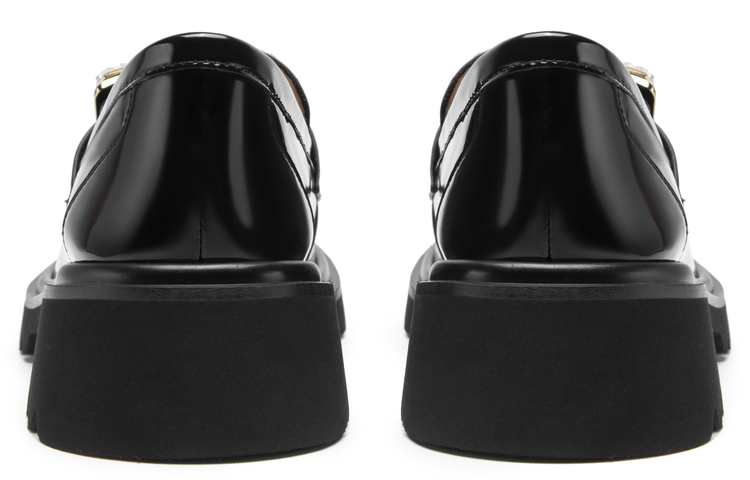 Purchase (W) C°BANNER Seribu Derajat Kulit 'Loafer Platform Hitam Kristal' A23115201B01