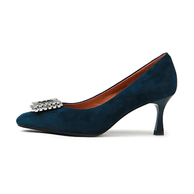 (W) C°BANNER Velvet Luxe 'Sapphire Crystal Heel'
