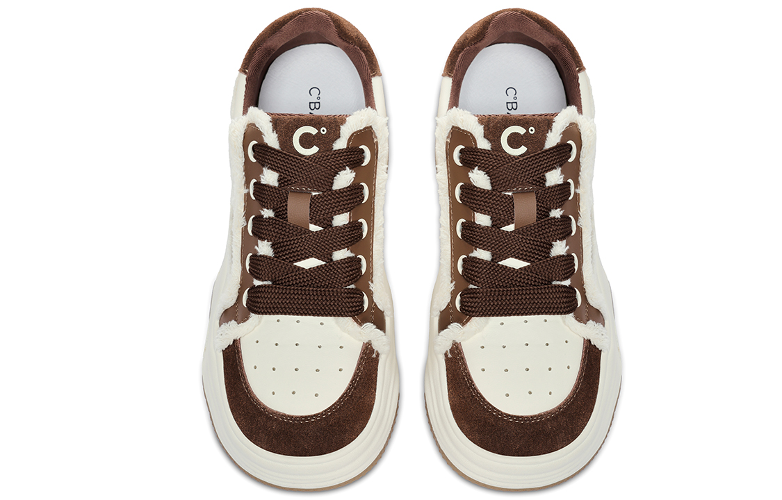 (W) C°BANNER Wave Series Low-Top 'Brown Patchwork Leather' 圖 5