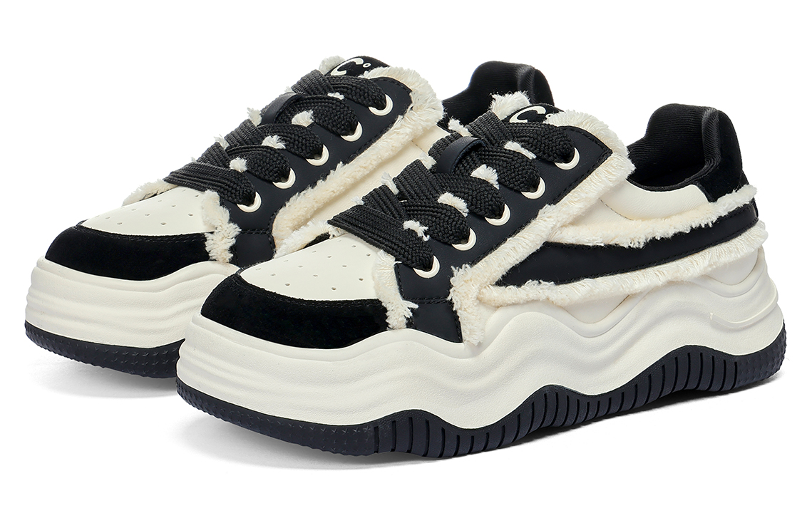 (W) C°BANNER Wavy Series Low Top 'Black Splice' 圖 3