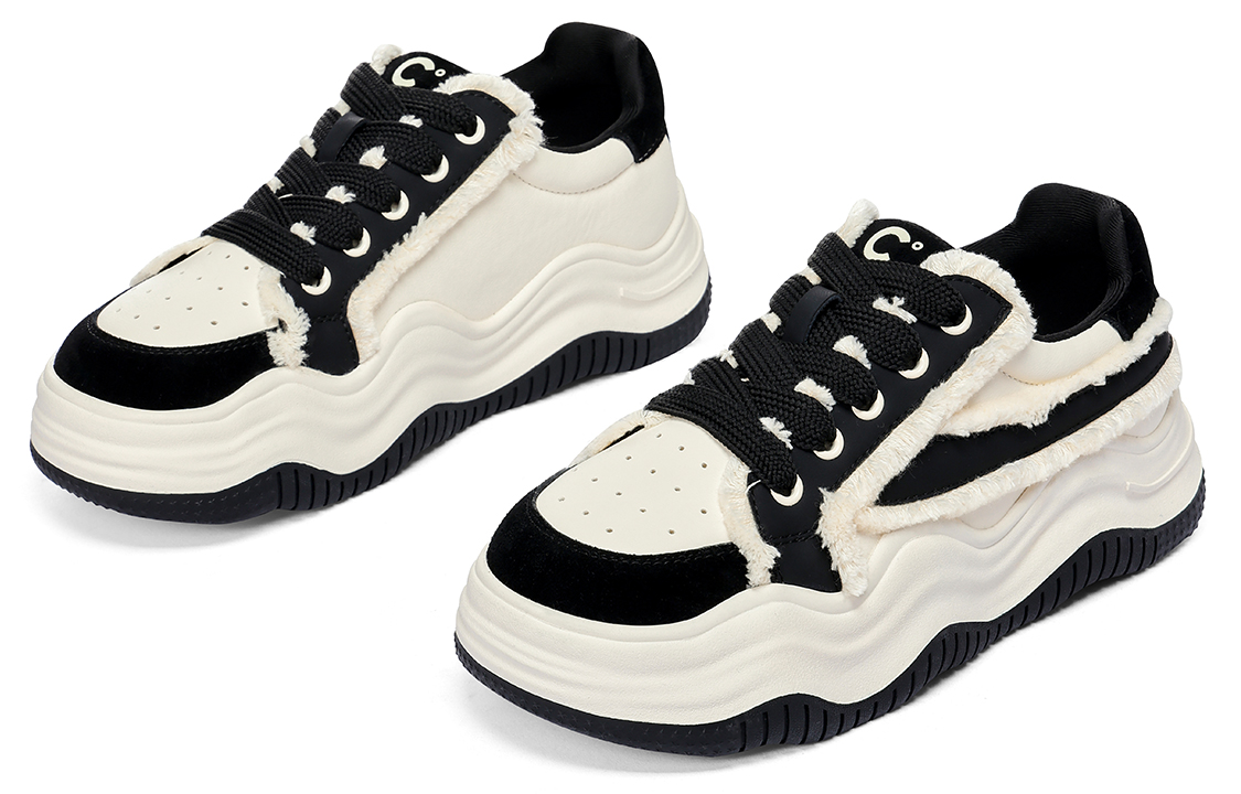 (W) C°BANNER Wavy Series Low Top 'Black Splice' 圖 4