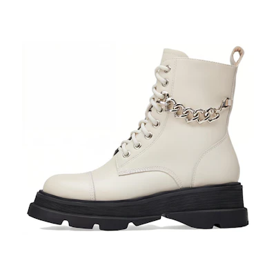 (W) C°BANNER Qianbaidu Martin Boot 'Beige Chain'