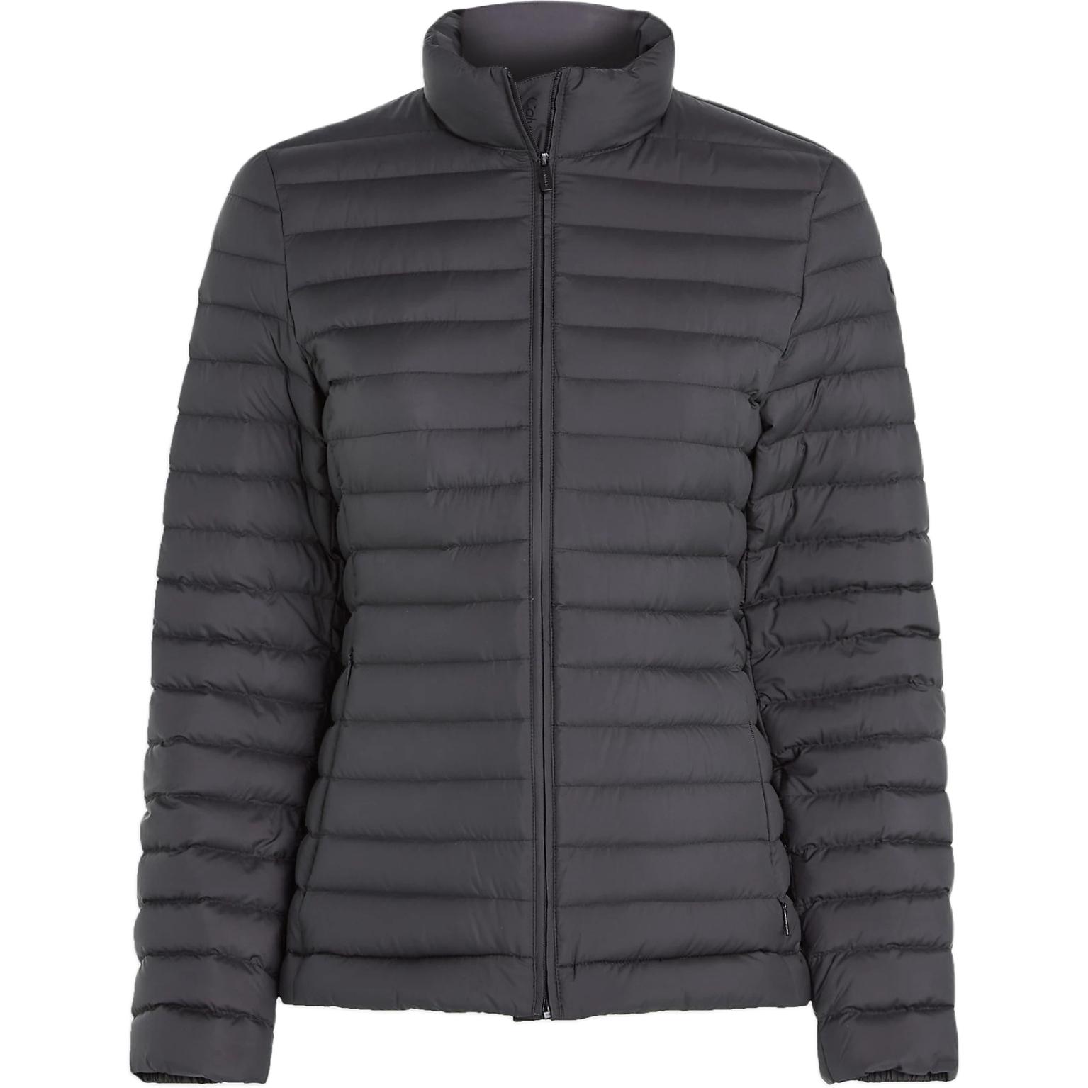 (Women) CALVIN KLEIN  Black Minimalist Long-Sleeve Down Jacket European Style K20K206326-BEH