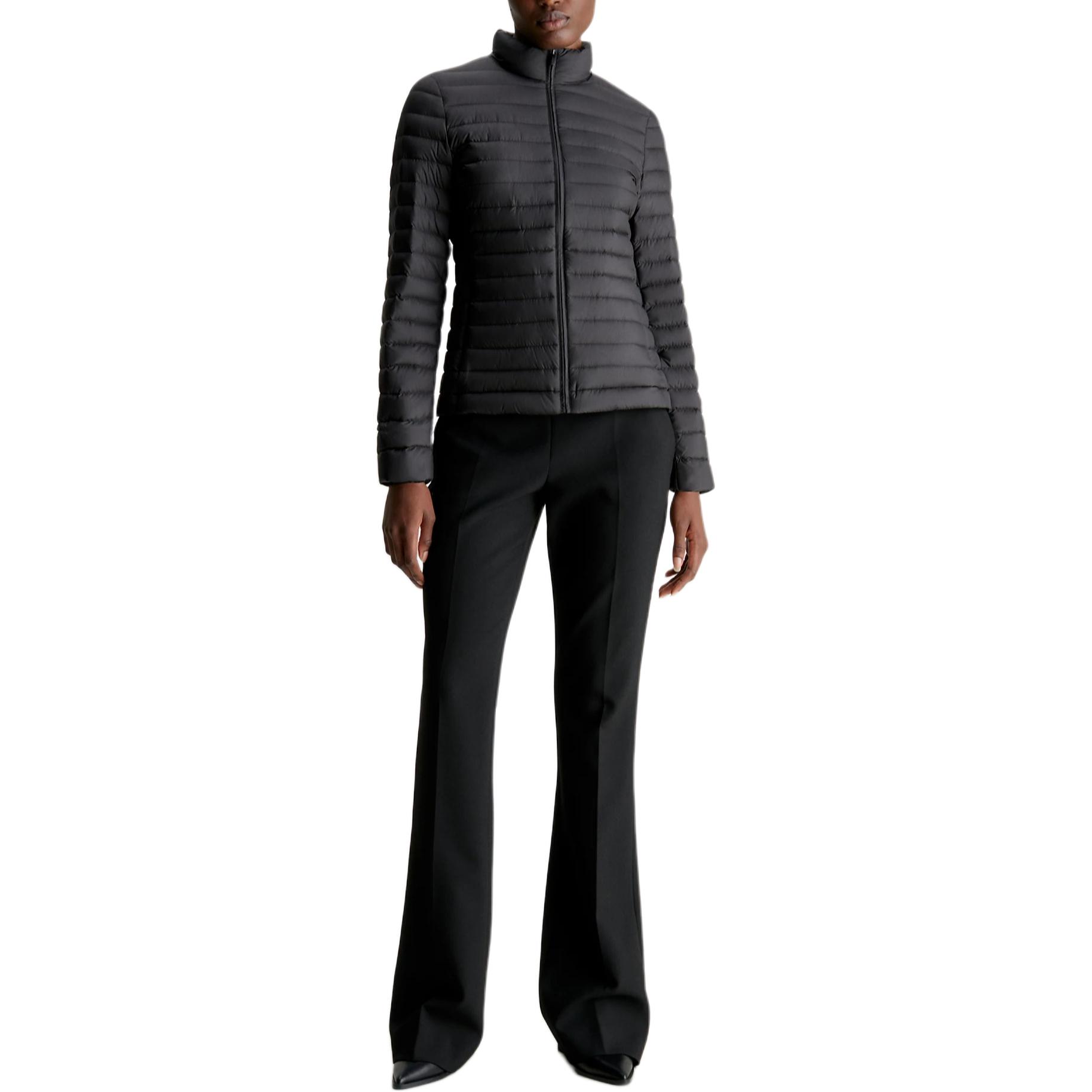 Lookbook (W) CALVIN KLEIN Jaket Hitam Minimalis Lengan Panjang Gaya Eropah K20K206326-BEH