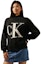Purchase (Women) CALVIN KLEIN Casual Colorblock Logo Knit Sweater Crewneck Loose Fit J224779