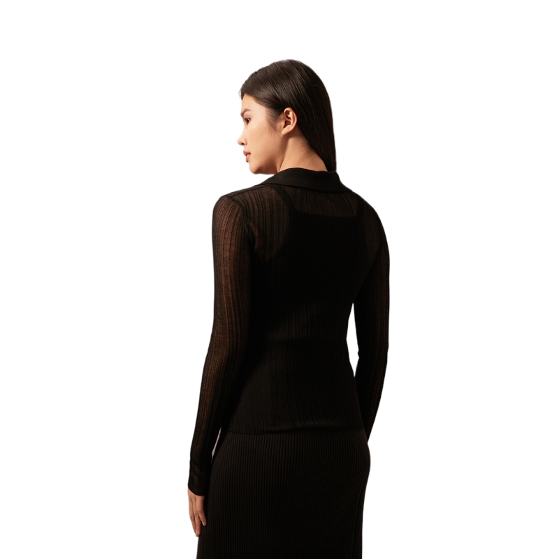 Shop (W) Calvin Klein Set Baju Camisole Leher-V Kasual Rajut - Space Black. J223903