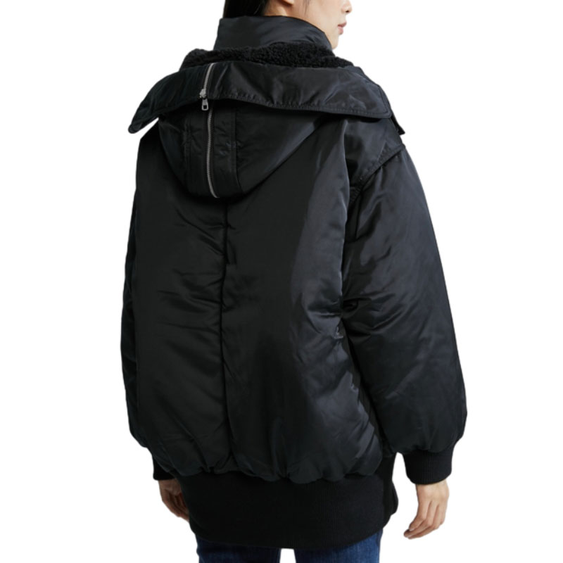 Shop (W) CALVIN KLEIN Chaqueta Sudadera Acolchada Logo Bordado Estilo Suelto Casual J221879