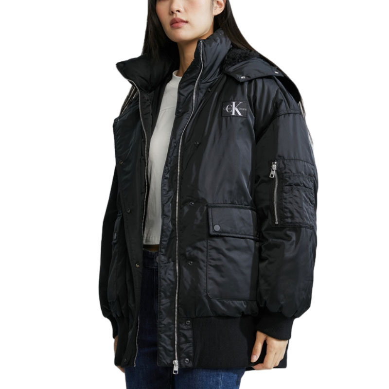 Purchase (W) CALVIN KLEIN Chaqueta Sudadera Acolchada Logo Bordado Estilo Suelto Casual J221879