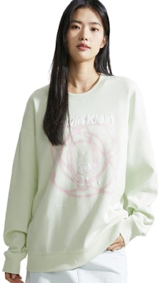 (W) Sudadera Calvin Klein Casual Verde Claro con Estampado Espacial. J222490-LCE Buy (W) Sudadera Calvin Klein Casual Verde Claro con Estampado Espacial. J222490-LCE