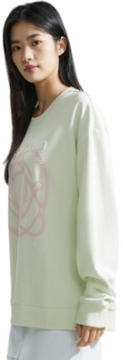 (Women) Calvin Klein Casual Space Print Pullover Sweatshirt Light Green. J222490-LCE Shop (Women) Calvin Klein Casual Space Print Pullover Sweatshirt Light Green. J222490-LCE