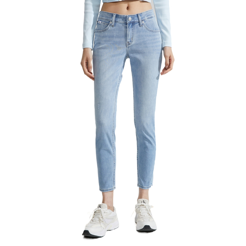 (Women) Calvin Klein  Classic Light Blue Slim Fit Stretch Denim Jeans. J223371 圖 4