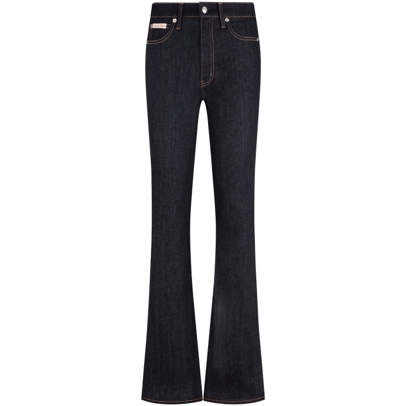(Women) CALVIN KLEIN  Classic Vintage Slim Flare Jeans Denim Black. J224670