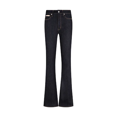 (Women) CALVIN KLEIN Classic Vintage Slim Flare Jeans Denim Black. J224670