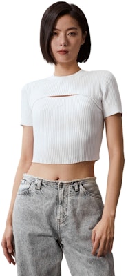 (W) Calvin Klein Conjunto de Tank Top de Algodón Knit y Chaleco Casual. J223332 Purchase (W) Calvin Klein Conjunto de Tank Top de Algodón Knit y Chaleco Casual. J223332