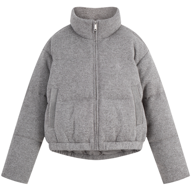 Order (W) Calvin Klein 刺繡短版羽絨外套 石灰色款式 長效溫暖保暖外套 J224591
