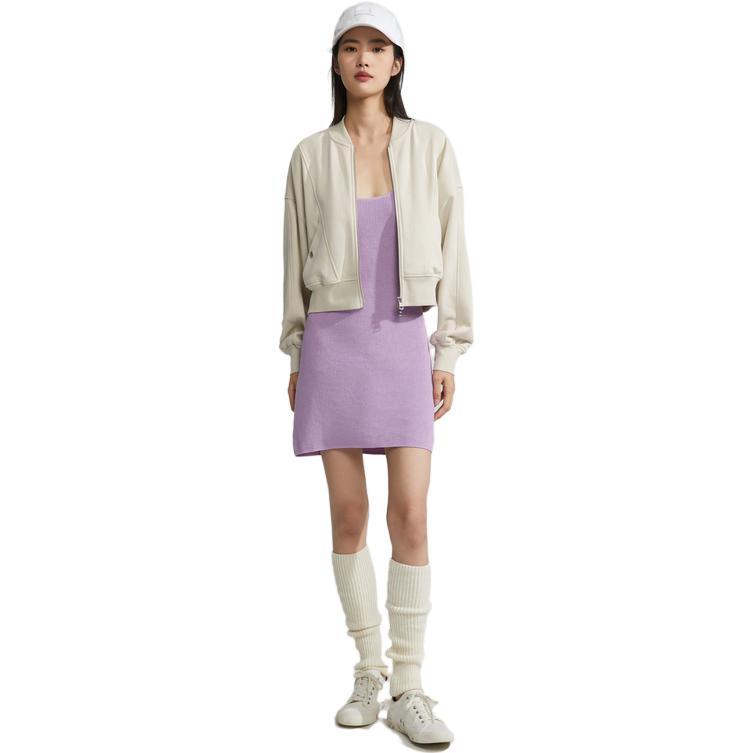 (Women) Calvin Klein  Embroidered Lettering Casual Zip-Up Bomber Jacket. J221662 圖 3