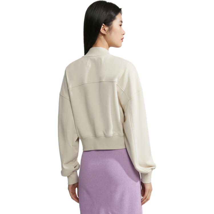 (Women) Calvin Klein  Embroidered Lettering Casual Zip-Up Bomber Jacket. J221662 圖 4