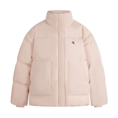 (Women) Calvin Klein Fall/Winter Minimalist Embroidered Letter Down Jacket J221163