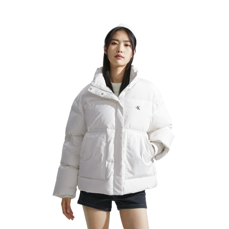 (Women) Calvin Klein  Fall/Winter Minimalist Embroidered Letter Down Jacket J221163 圖 12