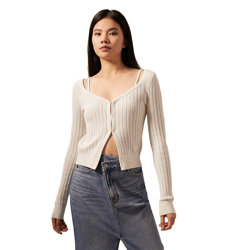 Cheap (W) CALVIN KLEIN 時尚羅紋露肩性感吊帶背心上衣 J223931