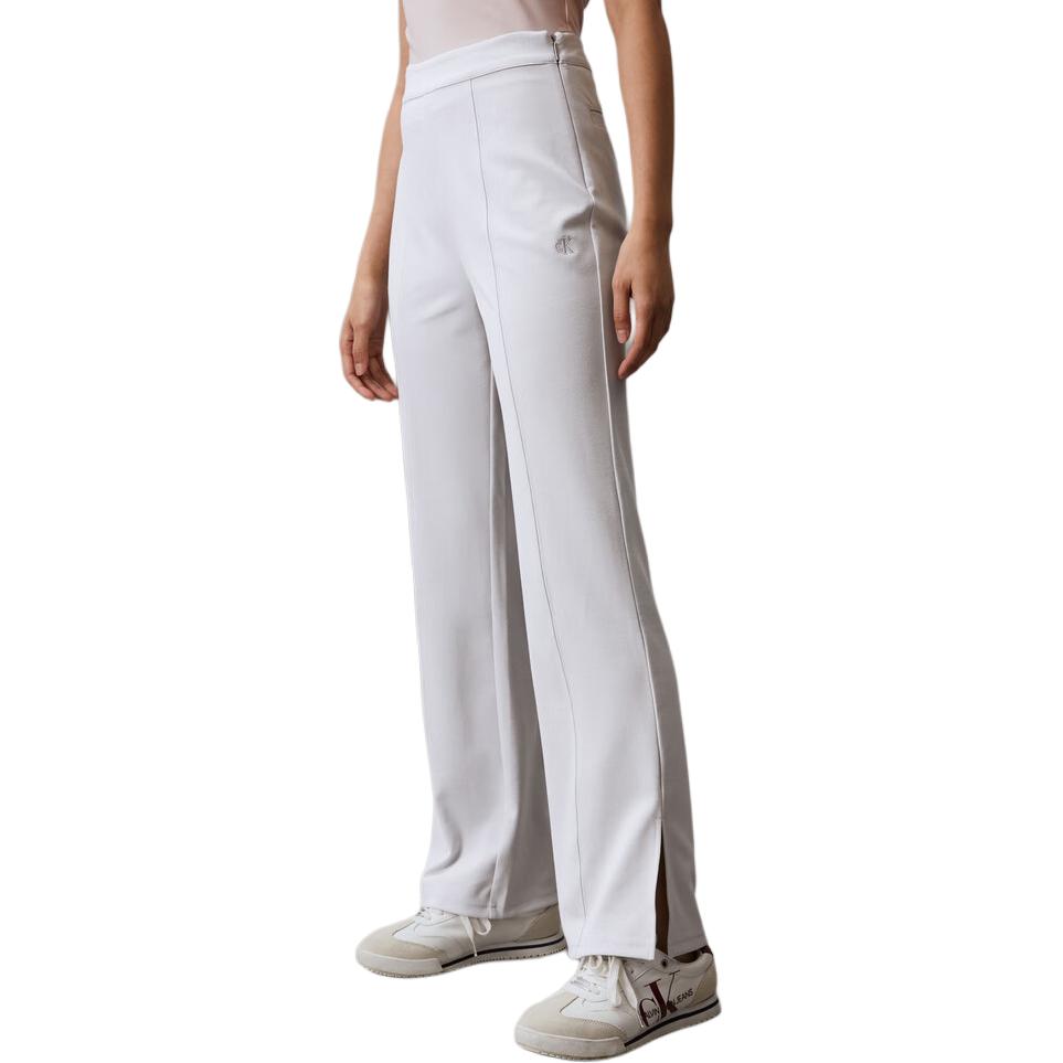 Lookbook (W) Pantalones Casuales Calvin Klein Acampanados Talle Alto Gray Galaxy. J223723-PC8