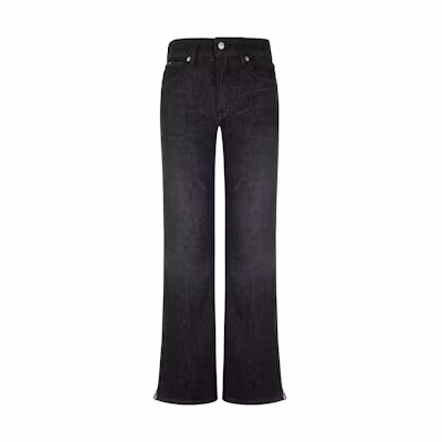 (Women) Calvin Klein High-Waist Stretch Flared Wool Denim Jeans. J222257