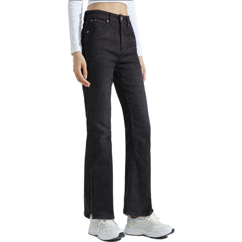 (Women) Calvin Klein  High-Waist Stretch Flared Wool Denim Jeans. J222257 圖 4