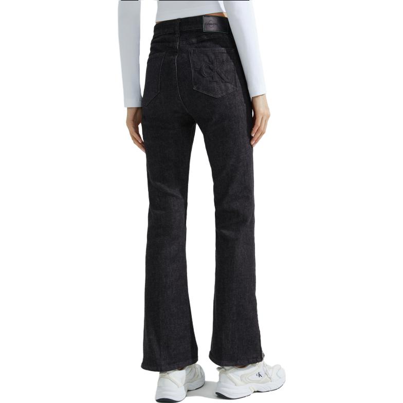 (Women) Calvin Klein  High-Waist Stretch Flared Wool Denim Jeans. J222257 圖 5