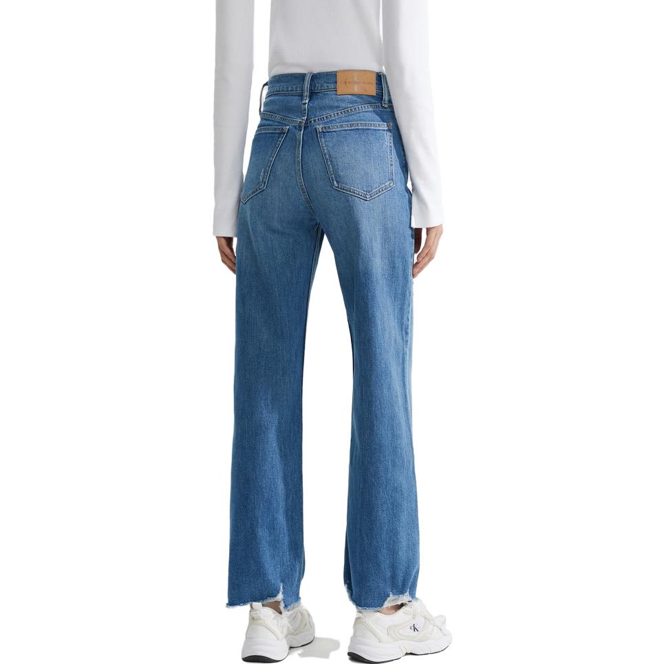 Shop (W) Calvin Klein 高腰破損寬褲牛仔褲。 J222254-1A4
