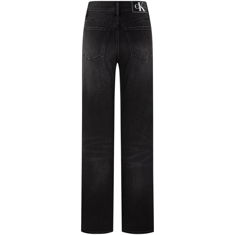 Lookbook (W) Calvin Klein 高腰寬鬆快乾黑色牛仔褲 J2222591BY