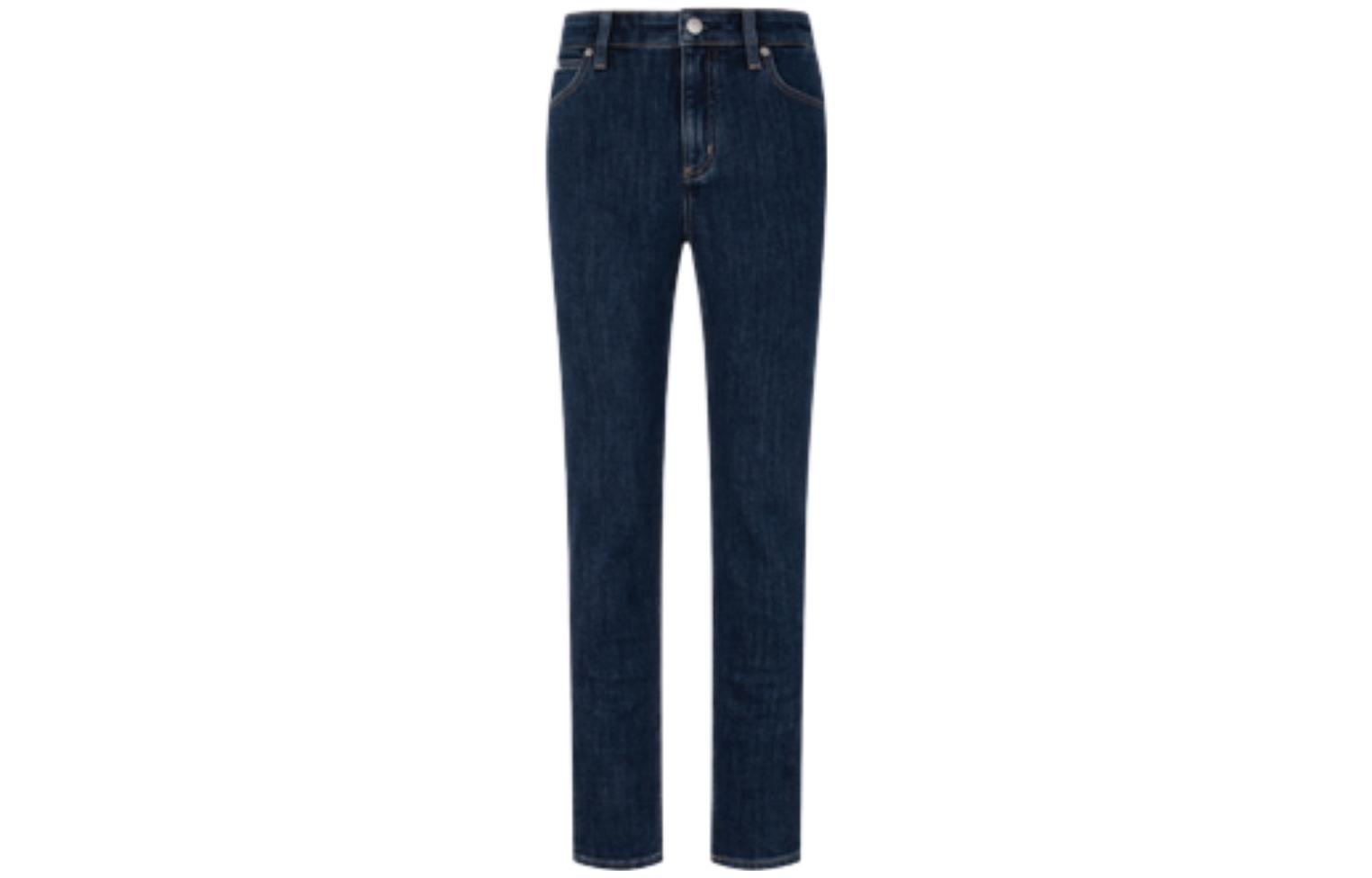 (Women) Calvin Klein  High-Waisted Skinny Jeans Deep Blue Fleece-Lined Embroidery. J222261 圖 2