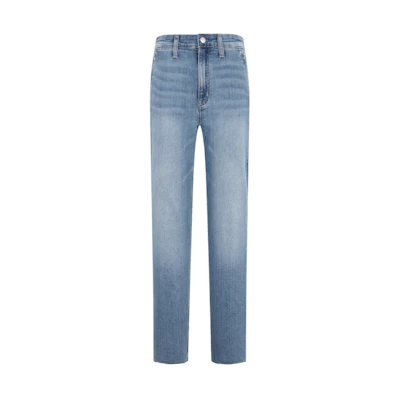 (Women) Calvin Klein High-Waisted Slim Fit Straight Jeans Light Blue J223946