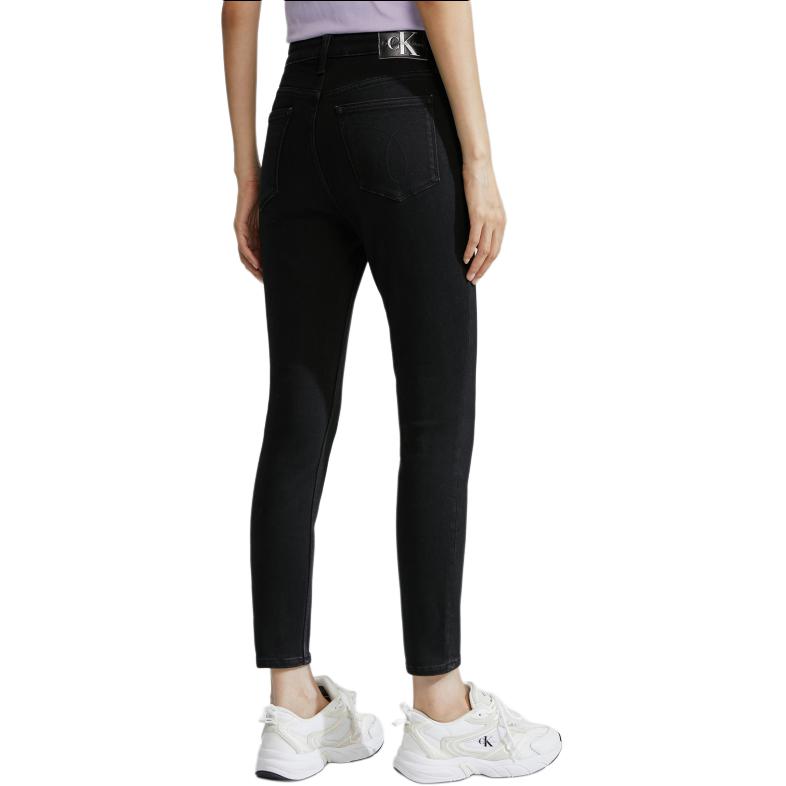 Shop (W) Calvin Klein 高腰彈性絲絨窄身牛仔褲 黑色 J223228-1BY