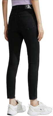 (W) Calvin Klein Jeans Skinny Velvet Hitam Pinggang Tinggi Stretch J223228-1BY Shop (W) Calvin Klein Jeans Skinny Velvet Hitam Pinggang Tinggi Stretch J223228-1BY