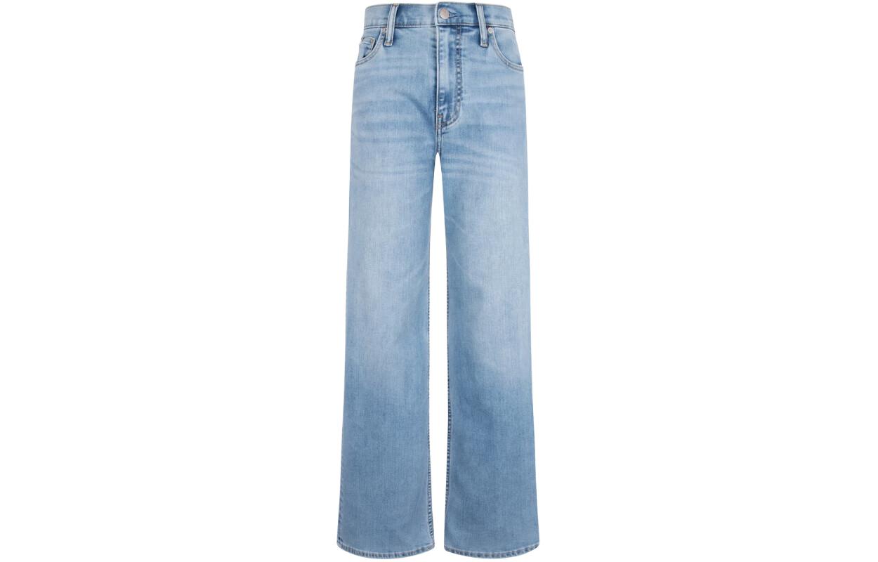 (Women) Calvin Klein  High-Waisted Wide-Leg Jeans - Washed Denim Trend. J221482-1AA 圖 2