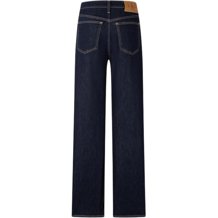 Lookbook (W) CALVIN KLEIN 高腰寬褲 牛仔褲 深藍色丹寧布 J224926-1AP