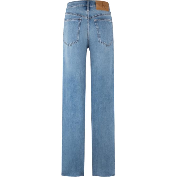 Lookbook (W) CALVIN KLEIN 高腰寬腿牛仔褲 淺藍色秋季系列 J224401-1AA