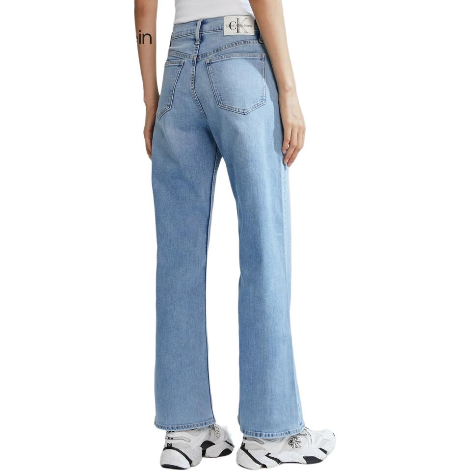 (Women) Calvin Klein  High-Waisted Wide-Leg Jeans - Washed Denim Trend. J221482-1AA 圖 4
