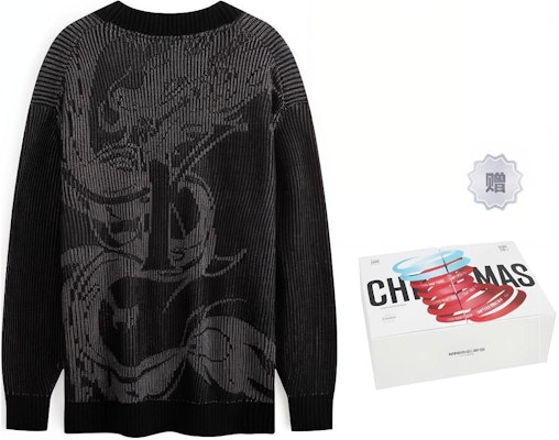 (Women) Calvin Klein Jacquard Dragon V-Neck Cardigan Sweater. J222861 3